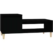 vidaXL Salontafel, zwart, 100x50x45 cm, houtvezel