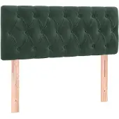 vidaXL Hoofdbord 90x7x78/88 cm fluweel donkergroen