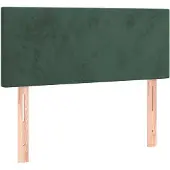 vidaXL Hoofdbord 80x5x78/88 cm fluweel donkergroen