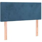 vidaXL Hoofdbord 80x5x78/88 cm fluweel donkerblauw