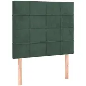 vidaXL Hoofdbord donkergroen 80x5x118/128 cm fluweel