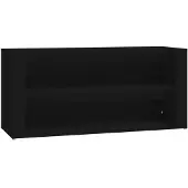 vidaXL Schoenenrek 100x35x45 cm bewerkt hout zwart