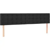 vidaXL Hoofdborden 160x5x78/88 cm kunstleer zwart