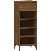 vidaXL Schoenenrek 40x36x105 cm bewerkt hout bruin eikenkleur