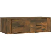 vidaXL Tv-hangmeubel 80x36x25 cm bewerkt hout gerookt eikenkleurig