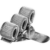 Kangaro Terry Clip - voor 3 pennen en/of potloden - zilver - TE-90-03-4