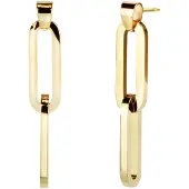 Traveller Oorbellen - Oorhangers Dames - Goudkleurig - Edelstaal - Schakels - Verguld - 181105