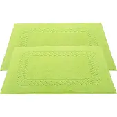 Zöllner set van 2 badmatten, 100% katoen, 50x70 cm, appelmaat