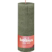 Bolsius Stompkaars Rustiek Shine Donker Groen 85 Uur D 6,8 H 19 Cm