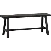Woood Imme Bankje - Grenen - Zwart - 45x110x35