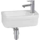 GROHE Euro fontein 1 kraangat met overloop 37x18cm wit