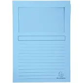 Exacompta SUPER Pak van 100 venstermappen - 160g/m2 - 22x31cm - - Lichtblauw - 50152E