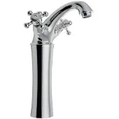 Sapho Antea 1-gats wastafelkraan verhoogd 25cm met pop-up waste chroom