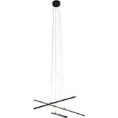 QAZQA Hanglamp zwart incl. LED 3-staps dimbaar 6-lichts - Jolanta