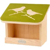 Best for birds Muurvoederhuis voor vogels - BEST VOOR VOGELS - Sjabloon - Vurenhout - Groen - FSC-gecertificeerd