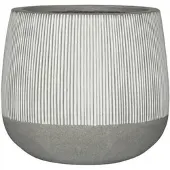 Pottery Pots Bloempot Ridged Pax L White stripe 54,5 x 48,5 cm