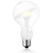 Home Sweet Home Design LED Lichtbron Move Me - Wit - G80 Sphere LED lamp - 8/8/13.7cm - Met verstelbare diffuser via magneet - geschikt voor E27 fitting - 3W 220lm 2700K - warm wit licht