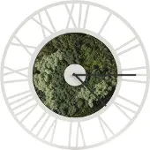 STEELLISH Wandklok MOSS Clock XI | staal groen 90x90x8 cm wandklokken | NADUVI