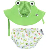 Zoocchini UV zwemluier setje Aidan the Alligator Small