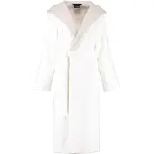 Cawö Badjas 4345 Capuchon Women Wit Zilver-44 / 46