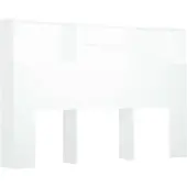 vidaXL Hoofdbordkast 160x19x103,5 cm wit