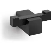 Zack Carvo Handdoekhaak - 7x3cm - dubbel - zwart 40504