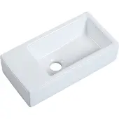 Guido Gusto Fontein Mia 40.5x20x10.5cm glans wit links zonder kraangat