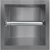 Guido Gusto Inbouw toiletrolhouder Gun metal zonder klep