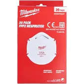 Milwaukee FFP2 OPVOUWBAAR STOFMASKER - 20 STUKS