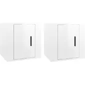 vidaXL Tv-wandmeubels 2 st 40x34,5x40 cm hoogglans wit