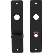 Ami kortschild met toilet-/badkamersluiting 180x41 WC63/8 - alu/zwart