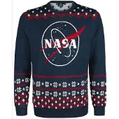 COTTON DIVISION Nasa - Ugly Nasa Christmas Sweater XXL