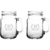 Fusion Gegraveerde set Drinkglazen 45cl Gefeliciteerd 20 jaar getrouwd