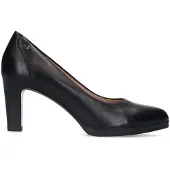 No Stress Zwarte leren pumps | Maat 39