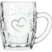 Libbey Gegraveerde Bierpul 55cl Papa met hartje