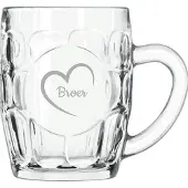 Libbey Gegraveerde Bierpul 55cl Broer met hartje
