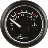 Wema watertemperatuurmeter / zwart