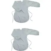 Silly billyz Towel Messy Eater Bibs Dusty Blue 2 Stuks