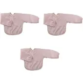 Silly billyz Towel Small Long sleeve Bibs Antique Pink 3 Stuks
