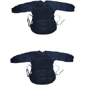 Silly billyz Towel Messy eater Bibs Navy 2 Stuks