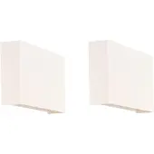 QAZQA Set van 2 moderne wandlampen wit - Otan