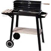 Bbq collection Houtskoolbarbecue 86,5 cm zwart