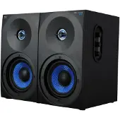 Woxter DL-410 FX 150W Noir, Bleu Haut-Parleur - Hauts-parleurs (1-Voie, avec Fil, RCA/3.5 mm, 150 W, 40-20000 Hz, Noir, Bleu)