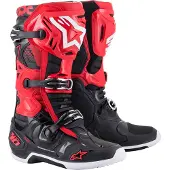 Alpinestars Tech 10 Motocross-Laarzen Rood/Zwart 10, Mannen