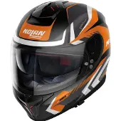 Nolan N80-8 Rumble N-Com helm, mat zwart/oranje, maat L (60/61)