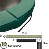 Magic Jump Trampoline Rand Groen 300 - 305 cm