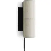 Audo Copenhagen Wandlampe , Hashira, Beige, Woonkamer, Stof, Designer