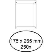 IEZZY - Envelop akte 175x265mm zelfklevend 100gr wit 250 stuks
