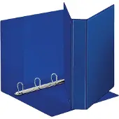Esselte personaliseerbare ringmap, rug van 3,8 cm, 4 D-ringen 20 mm, blauw - 4 stuks
