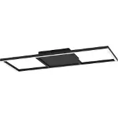 Eglo connect.z Calagrano-Z Smart Plafondlamp - 64 cm - Zwart/Wit - Instelbaar RGB & wit licht - Dimbaar - Zigbee